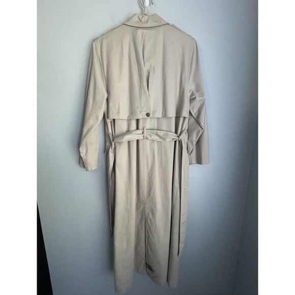 Vtg Belted Trench Coat Duster Women's Size 10 Beige Together Vented Lined - Picture 2 of 16